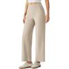 image:imageG4Free Ribbed Ankle Pants for Women 78 Length Wide Leg Yoga Pants with Pockets Casual TravelLight Khaki