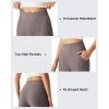image:imageG4Free Ribbed Ankle Pants for Women 78 Length Wide Leg Yoga Pants with Pockets Casual TravelTaupe