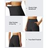 image:imageG4Free Ribbed Bermuda Shorts for Women 1011 High Waisted Crossover Shorts with Pockets for Workout Casual SummerBlack