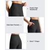 image:imageG4Free Ribbed Bermuda Shorts for Women 1011 High Waisted Crossover Shorts with Pockets for Workout Casual SummerBlack