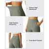 image:imageG4Free Ribbed Bermuda Shorts for Women 1011 High Waisted Crossover Shorts with Pockets for Workout Casual SummerGray Olive