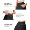 image:imageG4Free Ribbed Wide Leg Pants Women Breathable Stretchy Lightweight Cross Waist Yoga Pants with PocketsBlack