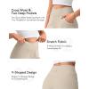image:imageG4Free Ribbed Wide Leg Pants Women Breathable Stretchy Lightweight Cross Waist Yoga Pants with PocketsLight Khaki