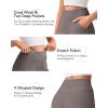 image:imageG4Free Ribbed Wide Leg Pants Women Breathable Stretchy Lightweight Cross Waist Yoga Pants with PocketsTaupe