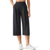 image:imageG4Free ShiftReady Capri Pants for Women 18  Pull On Wide Leg Dressy Pants Casual PantsTravel Dress Work SummerDark Gray