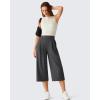 image:imageG4Free ShiftReady Capri Pants for Women 18  Pull On Wide Leg Dressy Pants Casual PantsTravel Dress Work SummerDark Gray