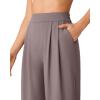 image:imageG4Free ShiftReady Capri Pants for Women 18  Pull On Wide Leg Dressy Pants Casual PantsTravel Dress Work SummerTaupe