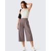 image:imageG4Free ShiftReady Capri Pants for Women 18  Pull On Wide Leg Dressy Pants Casual PantsTravel Dress Work SummerTaupe