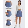 image:imageG4Free Smoofit Modal Soft A Line Skirts for Women  15 Elastic Wasitband Summer Casual Lounge Skirt with 2 Side PocketsDenim Blue