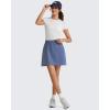 image:imageG4Free Smoofit Modal Soft A Line Skirts for Women  15 Elastic Wasitband Summer Casual Lounge Skirt with 2 Side PocketsDenim Blue