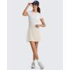 image:imageG4Free Smoofit Modal Soft A Line Skirts for Women  15 Elastic Wasitband Summer Casual Lounge Skirt with 2 Side PocketsIvory