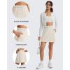 image:imageG4Free Smoofit Modal Soft A Line Skirts for Women  15 Elastic Wasitband Summer Casual Lounge Skirt with 2 Side PocketsIvory