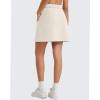 image:imageG4Free Smoofit Modal Soft A Line Skirts for Women  15 Elastic Wasitband Summer Casual Lounge Skirt with 2 Side PocketsIvory