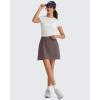 image:imageG4Free Smoofit Modal Soft A Line Skirts for Women  15 Elastic Wasitband Summer Casual Lounge Skirt with 2 Side PocketsTaupe