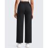 image:imageG4Free Smoofit Modal Soft Wide Leg Pants for Women Elastic Waist 78 Length Ankle Casual Dressy SweatpantsBlack