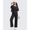 image:imageG4Free Smoofit Modal Soft Wide Leg Pants for Women Elastic Waist 78 Length Ankle Casual Dressy SweatpantsBlack