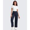 image:imageG4Free Smoofit Modal Soft Wide Leg Pants for Women Elastic Waist 78 Length Ankle Casual Dressy SweatpantsDark Blue