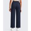 image:imageG4Free Smoofit Modal Soft Wide Leg Pants for Women Elastic Waist 78 Length Ankle Casual Dressy SweatpantsDark Blue