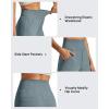 image:imageG4Free Womens Ribbed Knit Wide Leg Pants with Pockets Lightweight Stretchy Yoga Pants Casual LoungeGray Blue