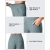 image:imageG4Free Womens Ribbed Knit Wide Leg Pants with Pockets Lightweight Stretchy Yoga Pants Casual LoungeGray Blue