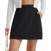 image:imageG4Free Smoofit Modal Soft A Line Skirts for Women  15 Elastic Wasitband Summer Casual Lounge Skirt with 2 Side PocketsBlack