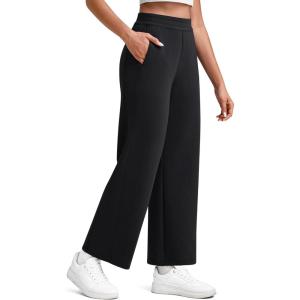 image:imageG4Free Smoofit Modal Soft Wide Leg Pants for Women Elastic Waist 78 Length Ankle Casual Dressy SweatpantsBlack