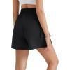 image:imageG4Free Cargo Shorts Women 4 Lightweight Drawstring Waist Water Resistant Outdoor Hiking Shorts with PocketsBlack