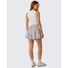 image:imageG4Free Chillwhisp Bubble Shorts for Women 3 Drawstring Lightweight Puffy Y2k Skort with PocketsChime Gray