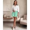 image:imageG4Free Chillwhisp Bubble Shorts for Women 3 Drawstring Lightweight Puffy Y2k Skort with PocketsMint