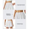 image:imageG4Free Chillwhisp Bubble Shorts for Women 3 Drawstring Lightweight Puffy Y2k Skort with PocketsWhite