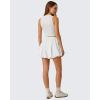 image:imageG4Free Chillwhisp Bubble Shorts for Women 3 Drawstring Lightweight Puffy Y2k Skort with PocketsWhite