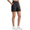 image:imageG4Free EverGoing Womens Wide Leg Shorts High Waisted 4  5Casual Comfy Shorts with Pockets for Yoga Workout LoungeBlack