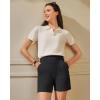 image:imageG4Free EverGoing Womens Wide Leg Shorts High Waisted 4  5Casual Comfy Shorts with Pockets for Yoga Workout LoungeBlack