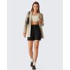 image:imageG4Free EverGoing Womens Wide Leg Shorts High Waisted 4  5Casual Comfy Shorts with Pockets for Yoga Workout LoungeBlack
