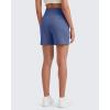 image:imageG4Free EverGoing Womens Wide Leg Shorts High Waisted 4  5Casual Comfy Shorts with Pockets for Yoga Workout LoungeDenim Blue