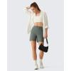 image:imageG4Free EverGoing Womens Wide Leg Shorts High Waisted 4  5Casual Comfy Shorts with Pockets for Yoga Workout LoungeGray Sage