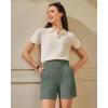 image:imageG4Free EverGoing Womens Wide Leg Shorts High Waisted 4  5Casual Comfy Shorts with Pockets for Yoga Workout LoungeGrey Sage
