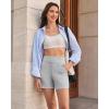 image:imageG4Free EverGoing Womens Wide Leg Shorts High Waisted 4  5Casual Comfy Shorts with Pockets for Yoga Workout LoungeLight Gray
