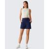 image:imageG4Free EverGoing Womens Wide Leg Shorts High Waisted 4  5Casual Comfy Shorts with Pockets for Yoga Workout LoungeRoyal Blue