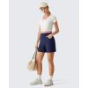 image:imageG4Free EverGoing Womens Wide Leg Shorts High Waisted 4  5Casual Comfy Shorts with Pockets for Yoga Workout LoungeRoyal Blue