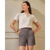 image:imageG4Free EverGoing Womens Wide Leg Shorts High Waisted 4  5Casual Comfy Shorts with Pockets for Yoga Workout LoungeTaupe
