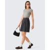 image:imageG4Free ShiftReady Shorts for Women Dressy Casual 7  High Waisted Wide Leg Pleated Shorts with PocketsBlack