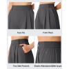 image:imageG4Free ShiftReady Shorts for Women Dressy Casual 7  High Waisted Wide Leg Pleated Shorts with PocketsDark Gray