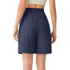 image:imageG4Free ShiftReady Shorts for Women Dressy Casual 7  High Waisted Wide Leg Pleated Shorts with PocketsDark Navy