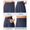 image:imageG4Free ShiftReady Shorts for Women Dressy Casual 7  High Waisted Wide Leg Pleated Shorts with PocketsDark Navy