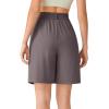 image:imageG4Free ShiftReady Shorts for Women Dressy Casual 7  High Waisted Wide Leg Pleated Shorts with PocketsTaupe
