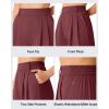 image:imageG4Free ShiftReady Shorts for Women Dressy Casual 7  High Waisted Wide Leg Pleated Shorts with PocketsWine