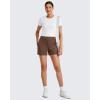 image:imageG4Free Smoofit Modal Soft Casual Shorts for Women High Waisted Summer Lounge Sweat Shorts with PocketsDark Coffee