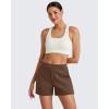 image:imageG4Free Smoofit Modal Soft Casual Shorts for Women High Waisted Summer Lounge Sweat Shorts with PocketsDark Coffee