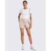 image:imageG4Free Smoofit Modal Soft Casual Shorts for Women High Waisted Summer Lounge Sweat Shorts with PocketsLight Khaki